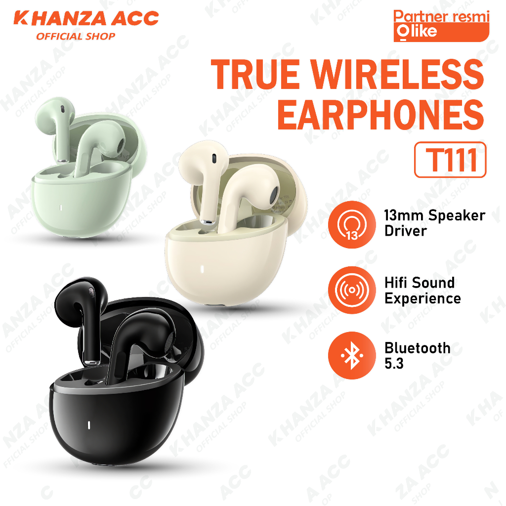 KHANZAACC OLIKE T111 Earphone TWS Original