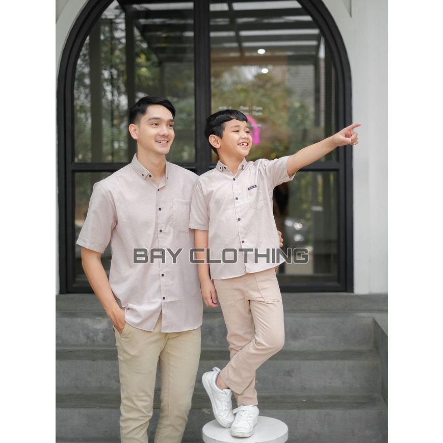 Limited Kemeja Polos Couple Ayah Dan Anak