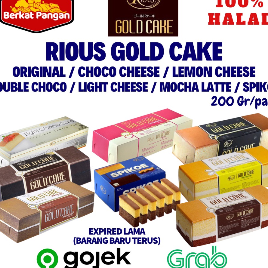 

Terlaku Rious Gold Cake JAPANESE CHEESE Original Choco cheese Lemon Cheese SPIKOE
