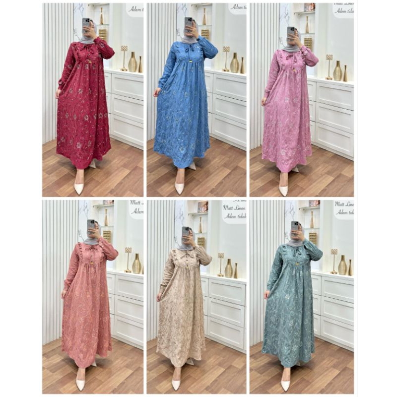 Safana lace payet by annisa/Baju lebaran/Dress/Gamis