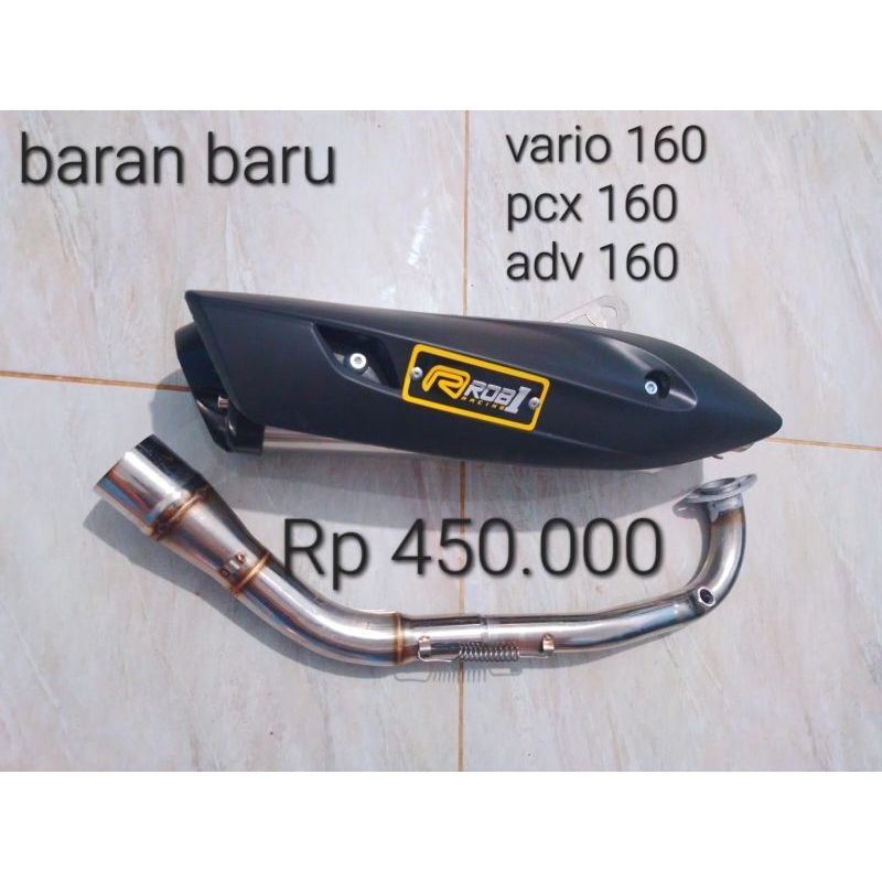 knalpot adv 160 vario 160 pcx 160 merk rob1