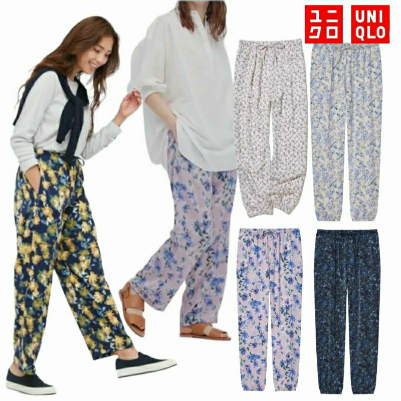 Uniqlo Women Satin Drape Jogger /Kulot Relaco Pants / Celana Wanita Jogger / Kulot Uniqlo (XS - 3XL)