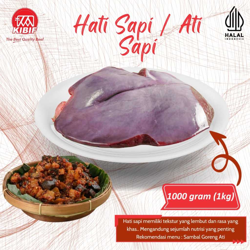 

Hati Sapi / Ati Sapi 1kg