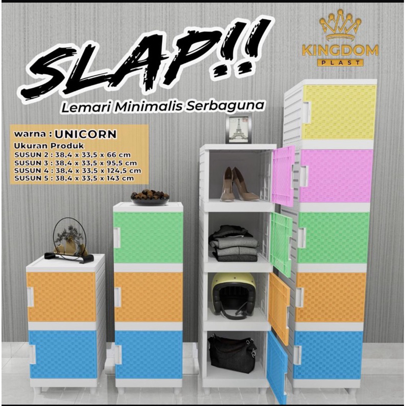 Rak Plastik Serbaguna RSG Susun 4 Tingkat - 5 Tingkat