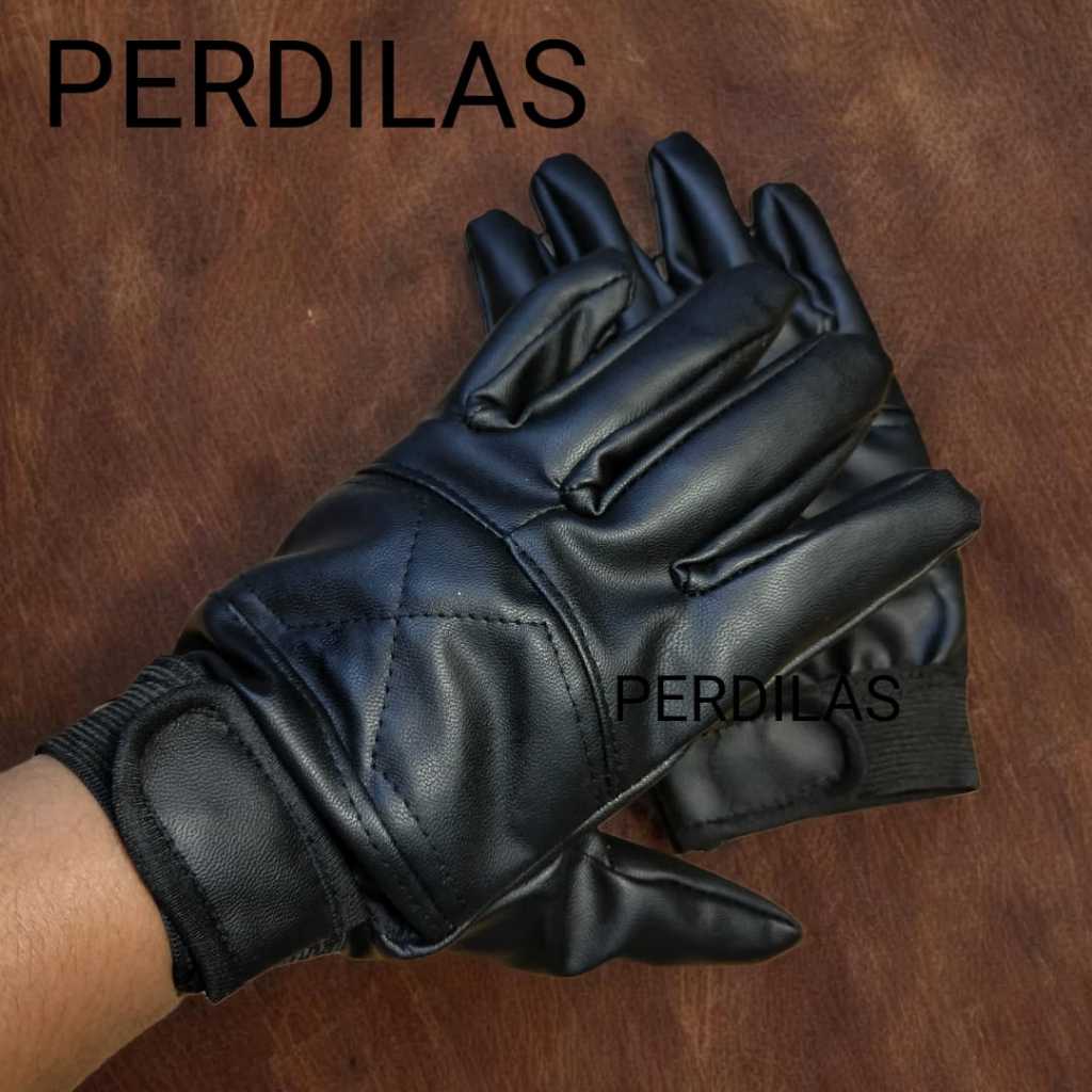 Sarung tangan motor kulit PU gloves leather sepeda motor