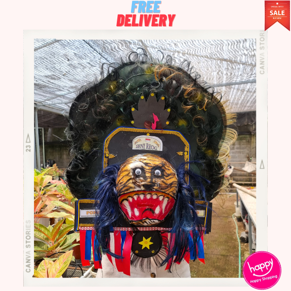Topeng Reog Ponorogo Leak Topeng Gedruk / Topeng Reog Bulu Besar