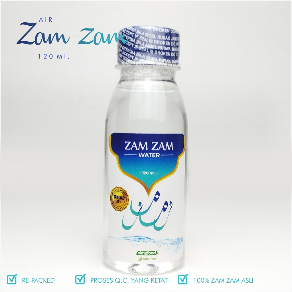 

Air Zam Zam 120ml Original Segel, Asli 100% Tanpa Campuran
