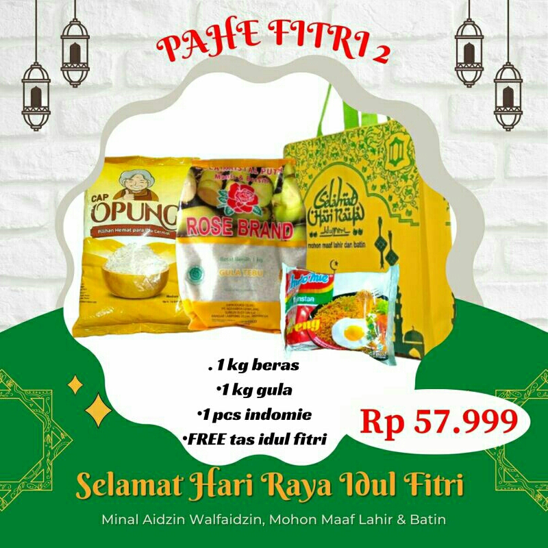 

PARSEL SEMBAKO BERAT 2 KG PARCEL HAMPERS HARI RAYA IDUL FITRI FIDYAH DONASI