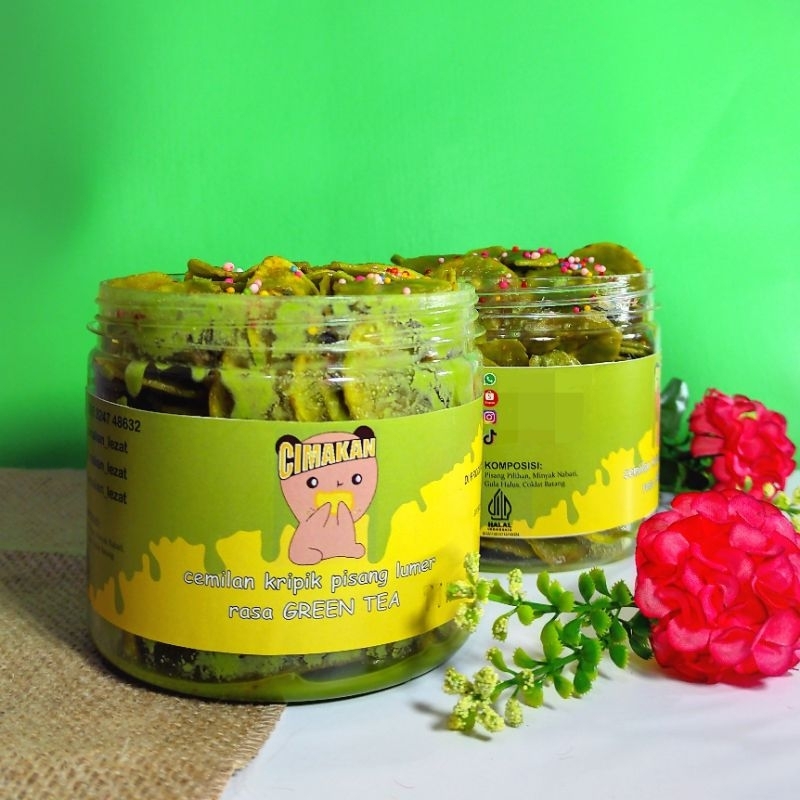

Keripik Pisang (CIKRIPIK) GREEN TEA LUMER 230g