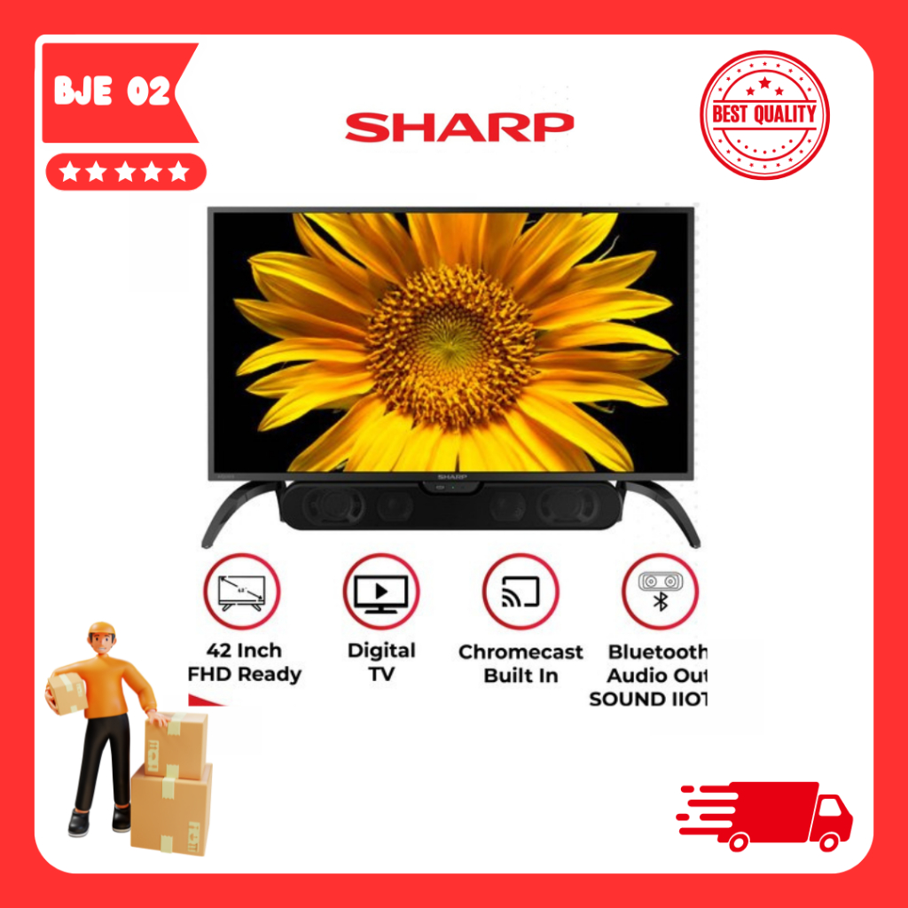 LED TV Sharp AQUOS LED 42inch Full HD IIOTO 2T C42DD1I + Sound Bar