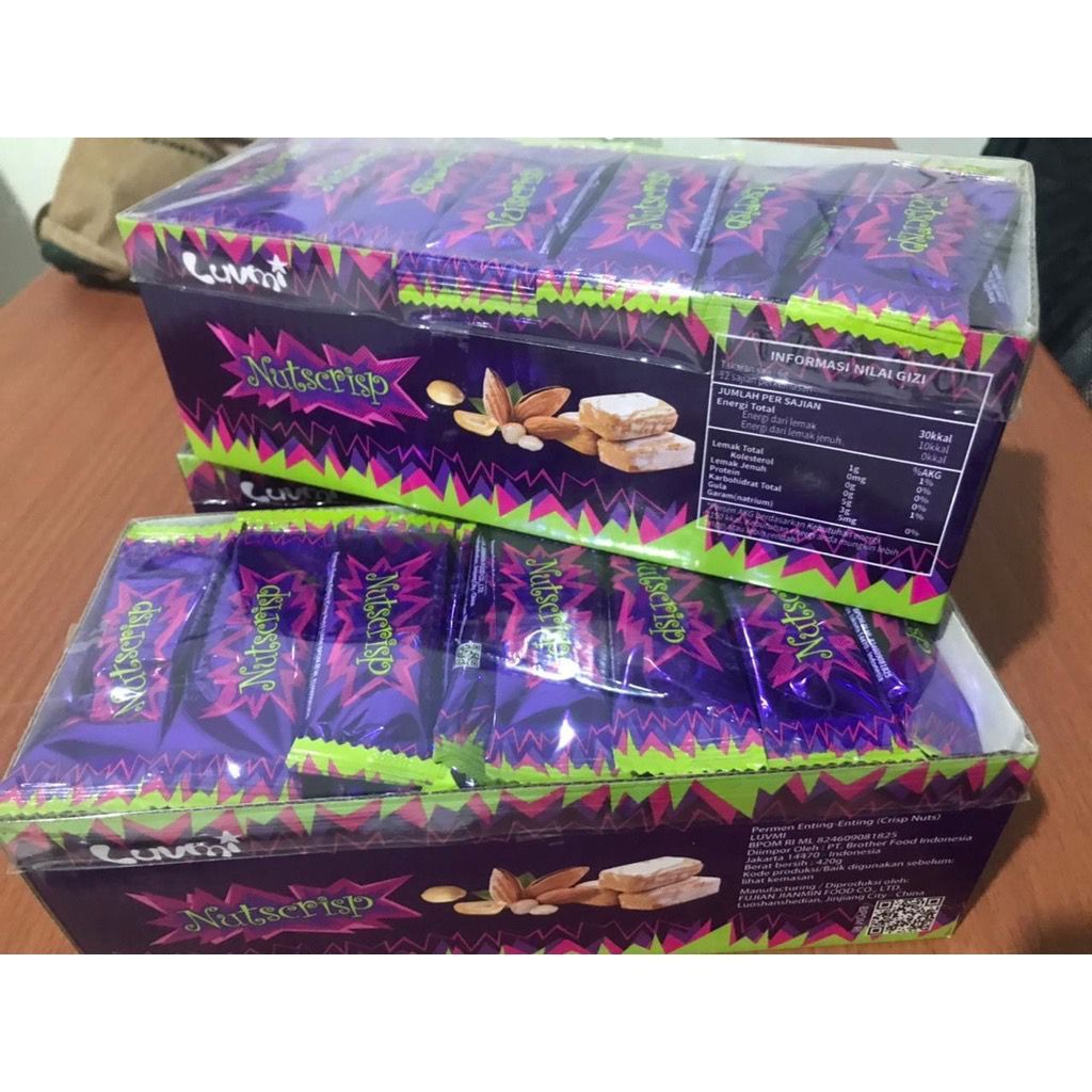 

BPOM Permen Kacang Nutcrisp Enting-enting Ecer 20pcs