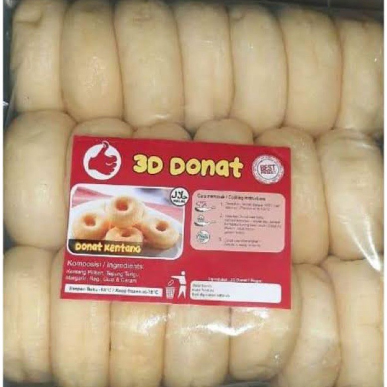 

IHP986 SALE TERBAIK donat donut doughnut edo 3d kentang frozen beku cemilan enak