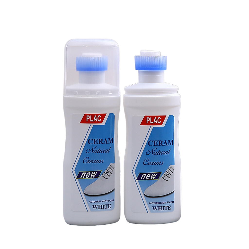 Cairan Pembersih Dan Pemutih Sepatu Putih Plac Shoe Cleaner Cream Polish Semir Krim Perawatan Sepatu