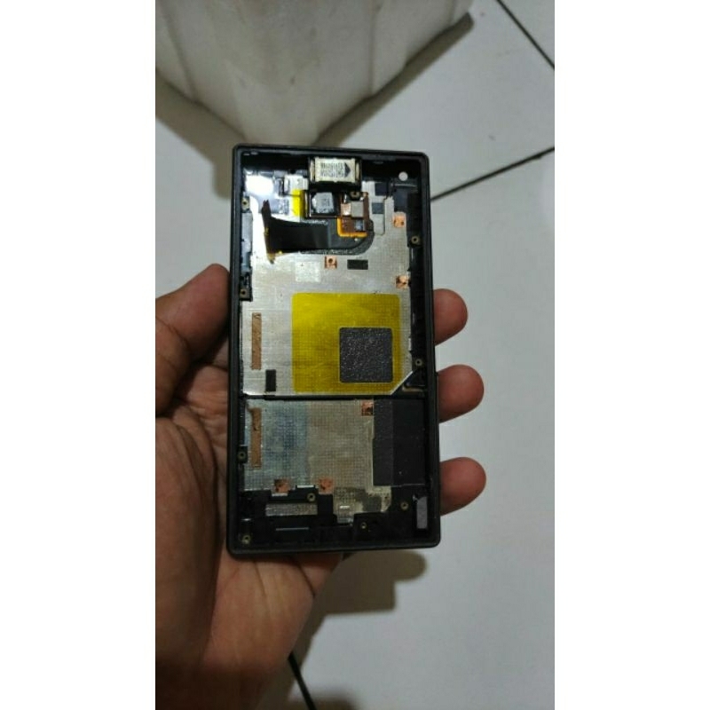frame tulang tengah sony Xperia z5 compact Z5 mimi hitam original copotan