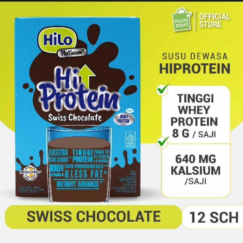 

HiLo Platinum Swiss Chocolate 420gr Susu Peninggi Badan Tinggi Kalsium dengan Glukosamin dan Omega 3