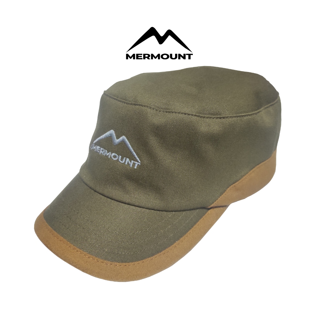 Mermount Adventure Topi Comando Army Brown Topi Pria Lidah Pendek Original Produk