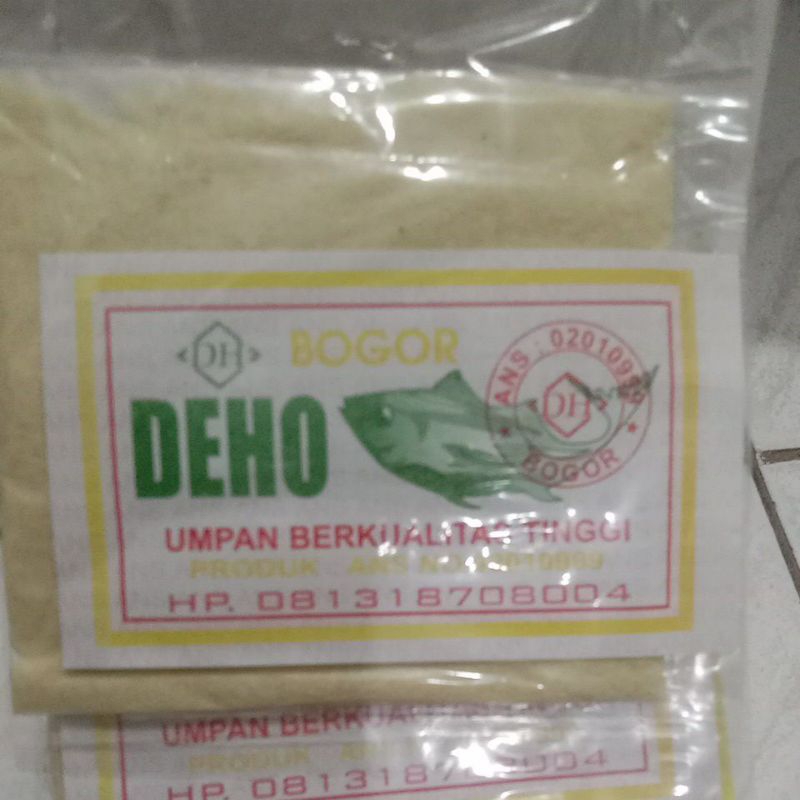 Umpan pancing tepung deho bogor