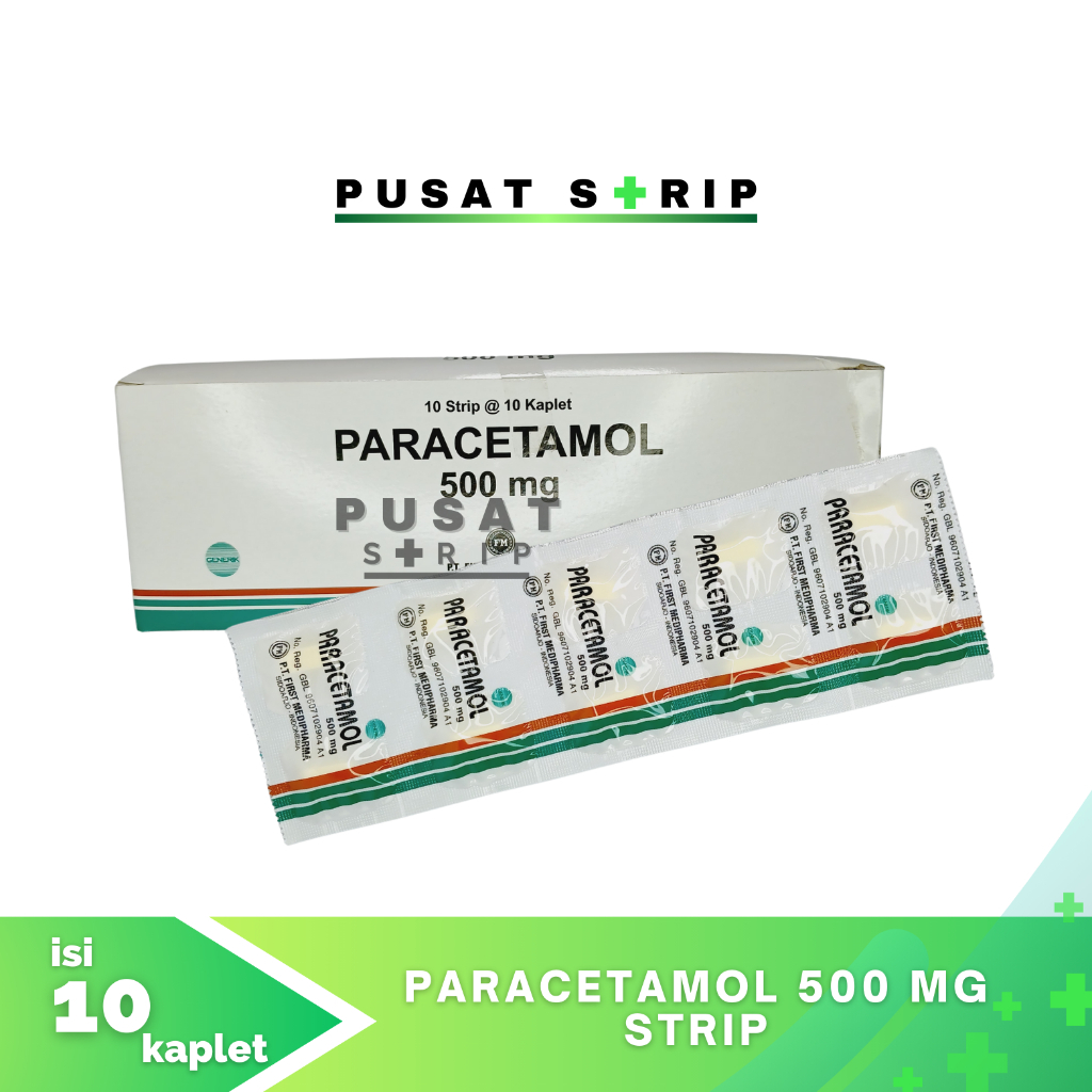 Paracetamol Kaplet 500 mg 1 Strip