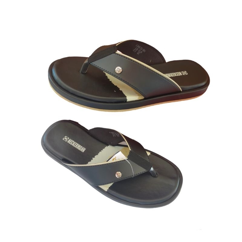 sandal jepit pria  NECKERMAN chico-301 hitam original