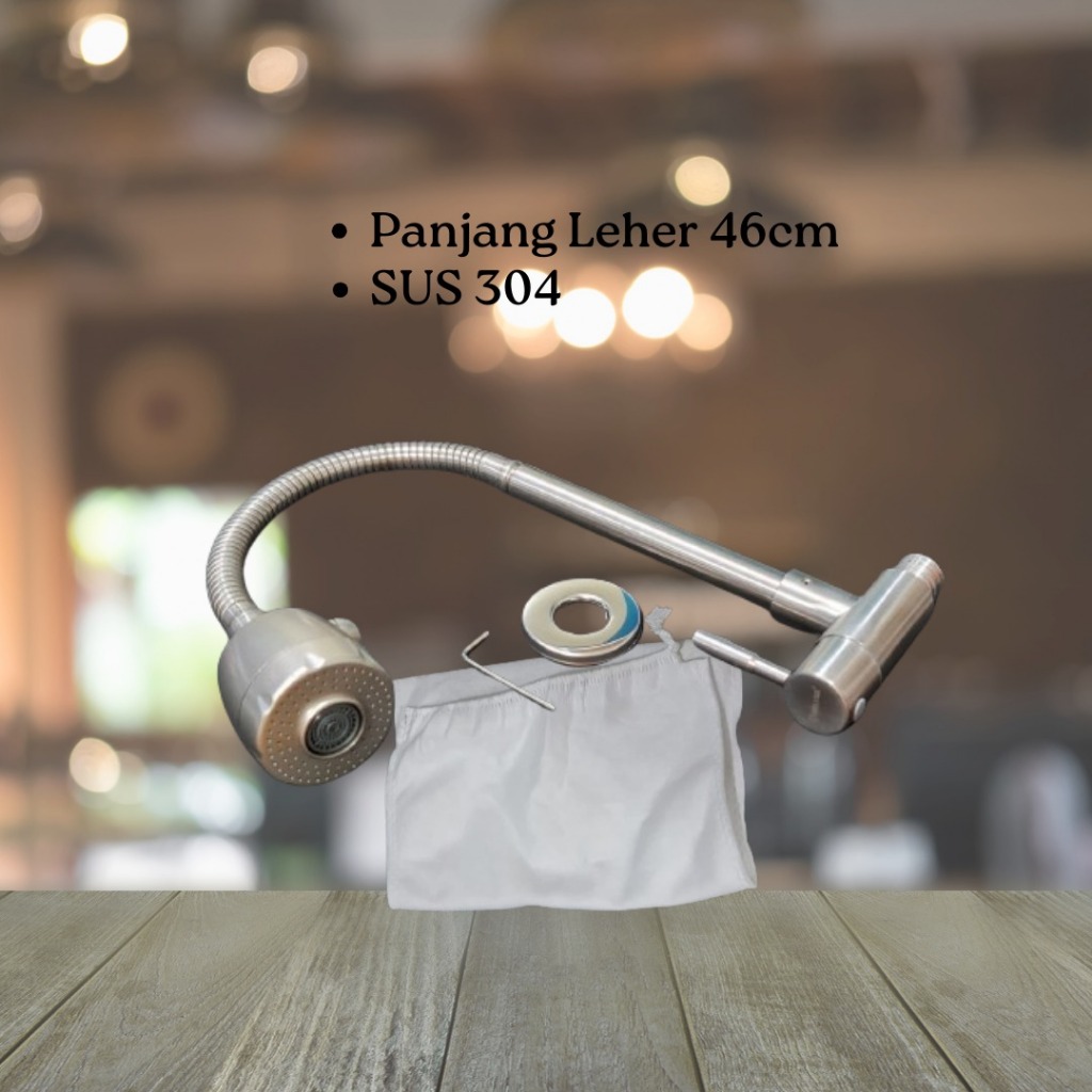 Keran Cuci Piring Flexible Sus 304 / Kran Angsa Flesibel Sus 304 Sink