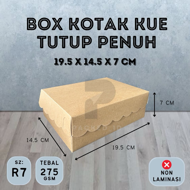 

Box Kotak Kue (R7) Renda Kraft Cokelat (ukuran 19,5x14,5x7 cm) Ketebalan 275gsm Muat Aqua Gelas | Dus Kotak Kue Snack Box Kotak Nasi Kotak Makan Hajatan