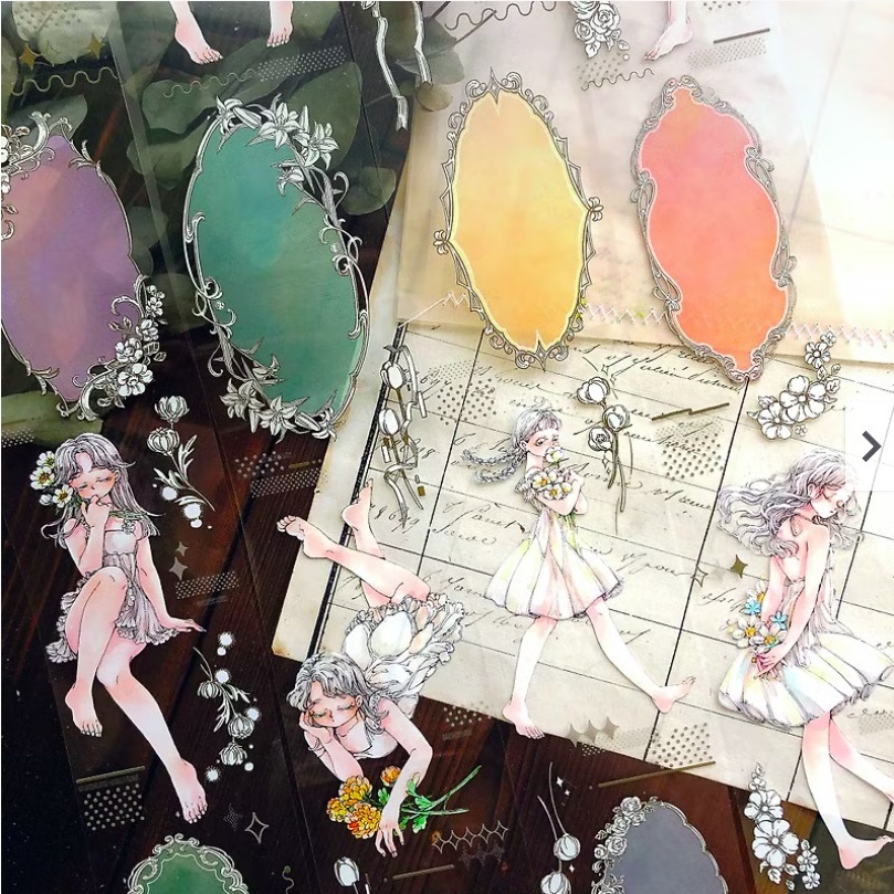 

Pei Pei Studio Floral Memories PET Tape Sticker Sample