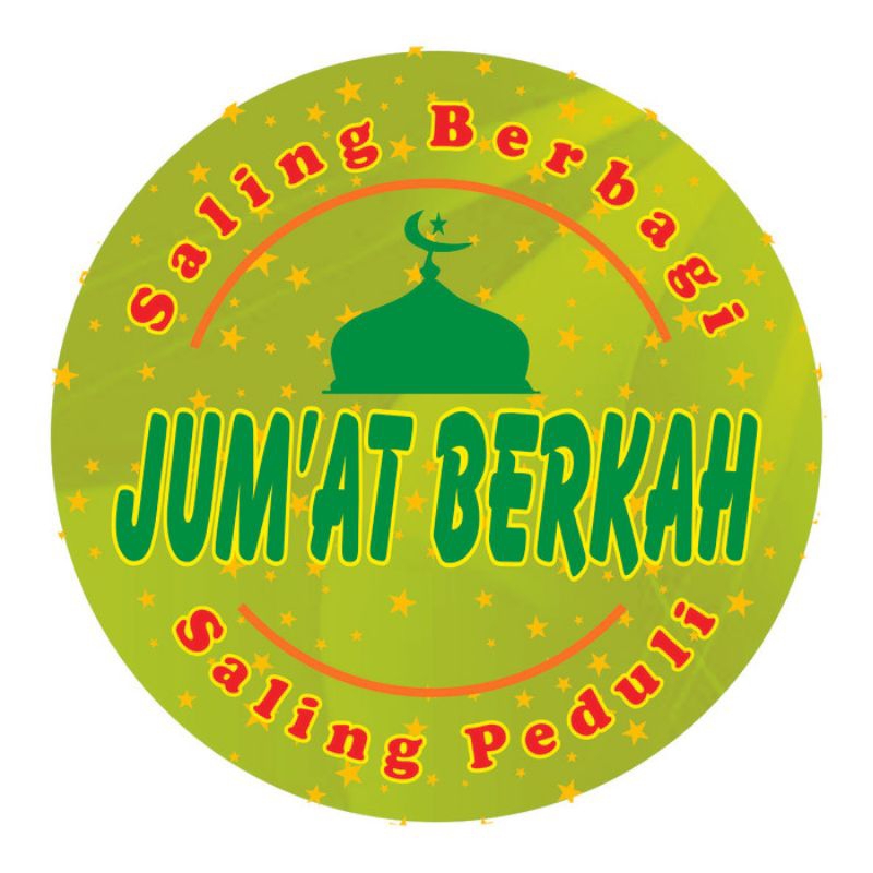 

Stiker Jumat berkah tipe B. Bulat 5cm. langsung kirim