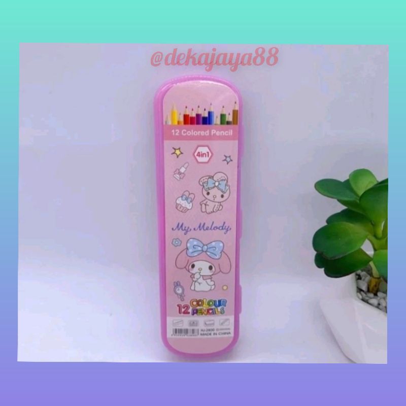 

1 PACK PENSIL WARNA SANRIO ( PINK )