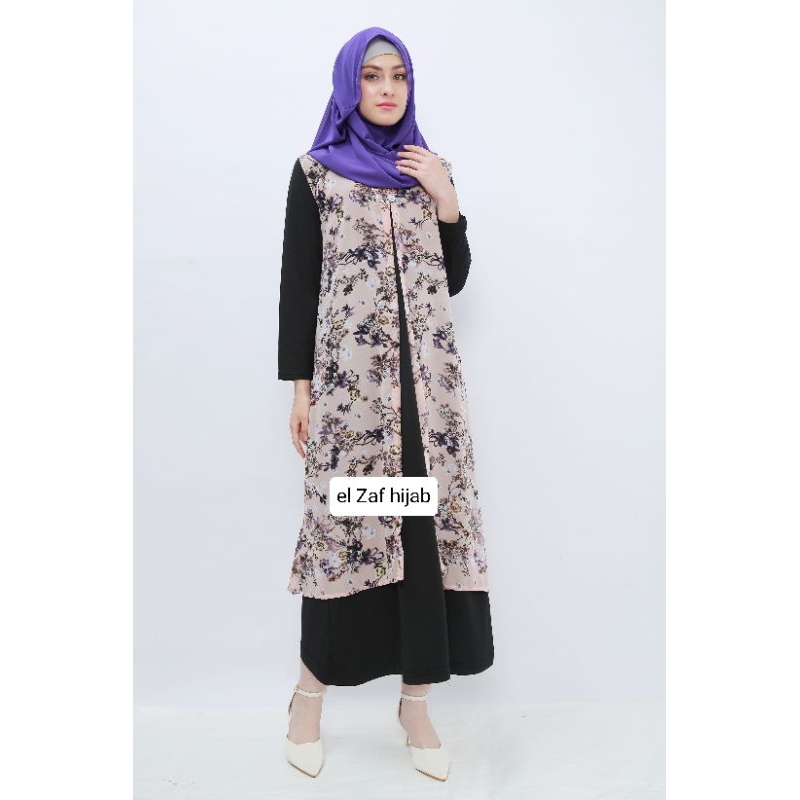 Kamila one set motif 30 varian + hijab // outer ceruty babydoll