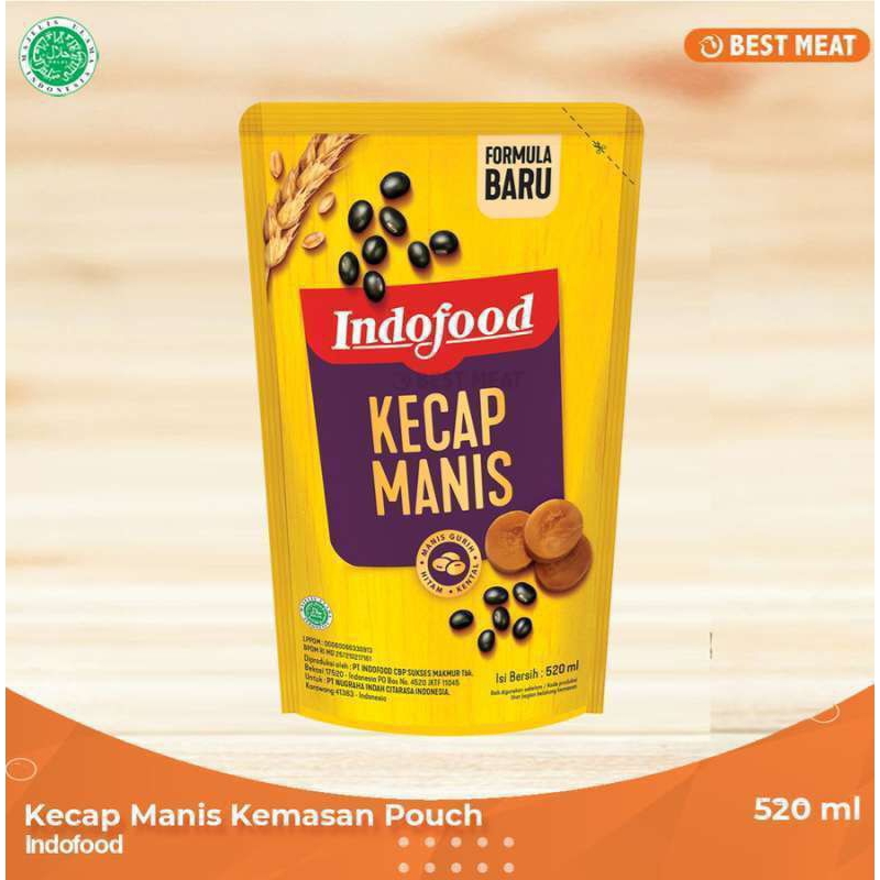 

Kecap Manis Indofood 520ml | KECAP MANIS INDOFOOD 520 ML | kecap manis 520ml | kecap manis pouch 520ml