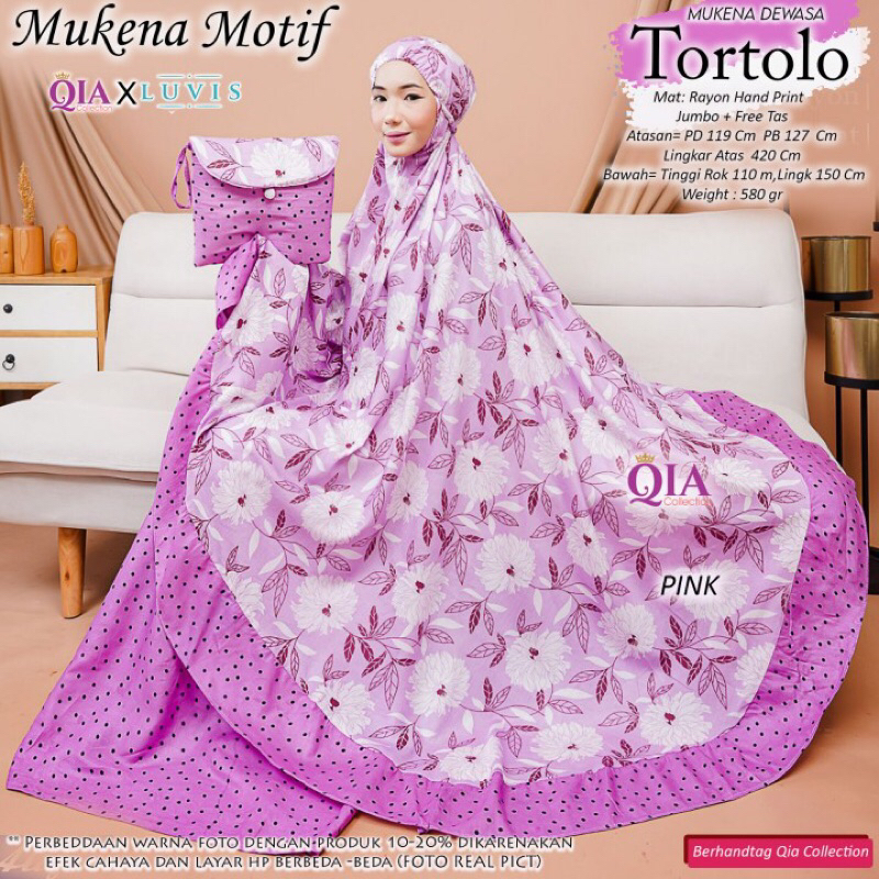 [QIA COLLECTION] MUKENA TORTILA BY QIA COLLECTION MUKENA MOTIF MURAH MUKENA RAYON KEKINIAN MUKENA MO
