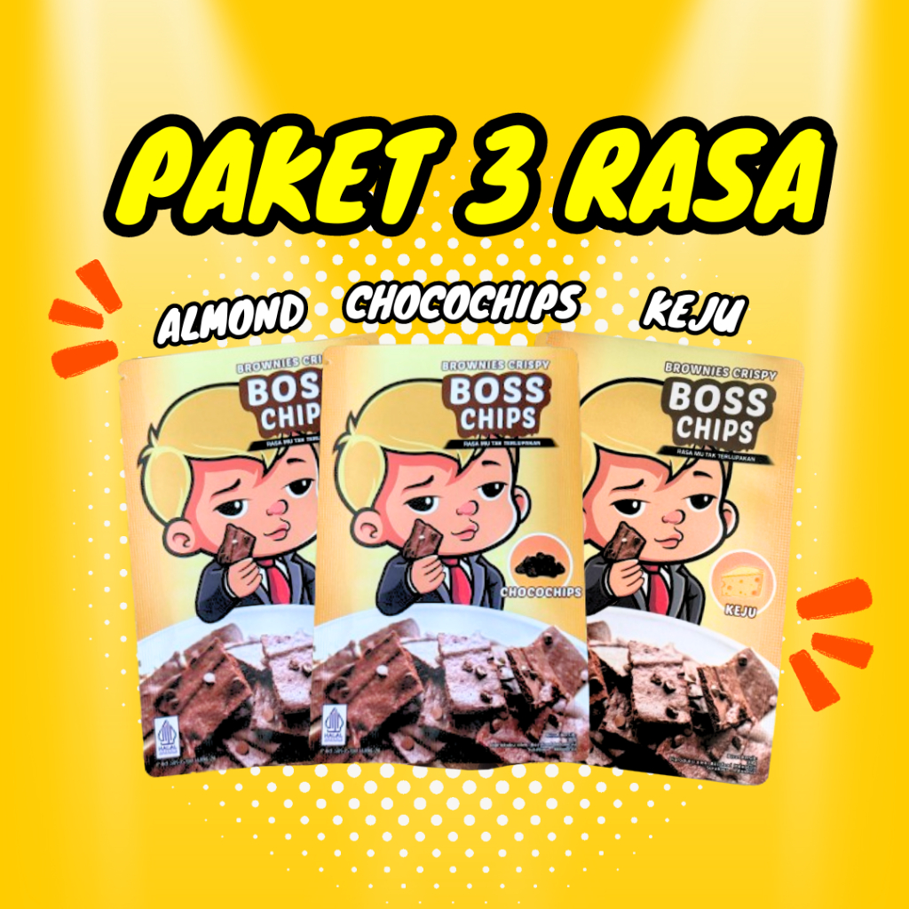 

Paket 3 Bungkus Keripik Brownies Cemilan Anak Kue Kering Brownies Crispy Renyah