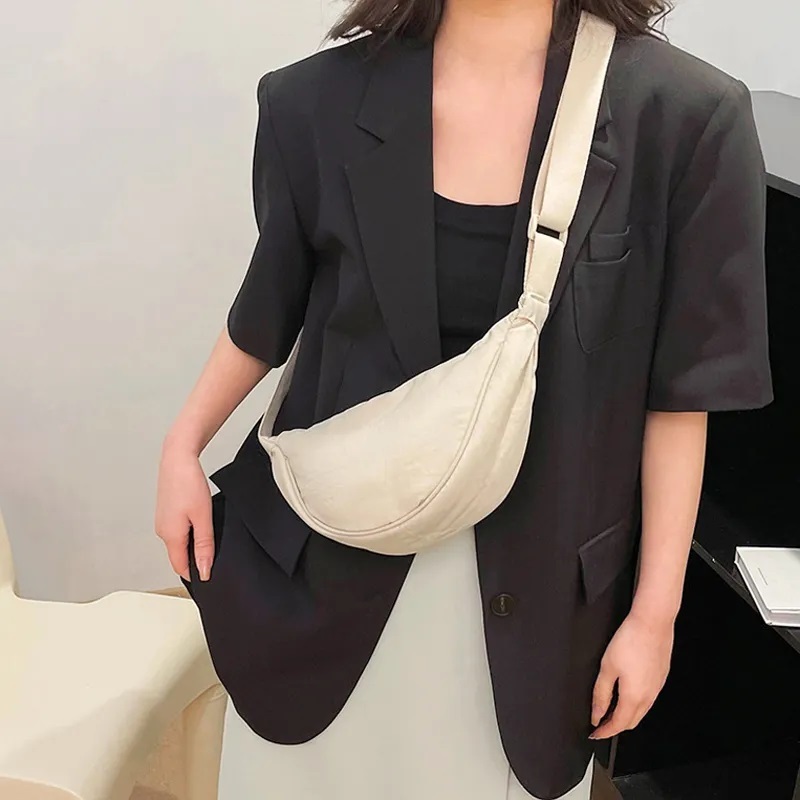 Tas Selempang Wanita Casual Round Shoulder bags /Sling Bag Wanita /Tas Bahu Cewek Wanita Kanvas  /Ta