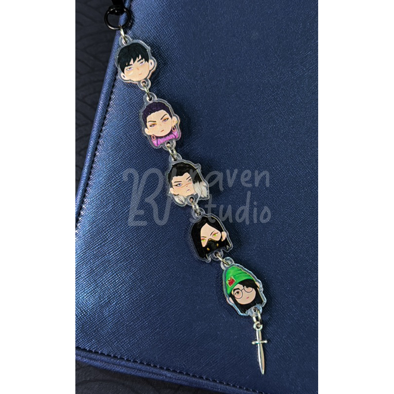 Custom Keychain Rantai Valorant Agent / Gantungan Kunci Ganci Panjang