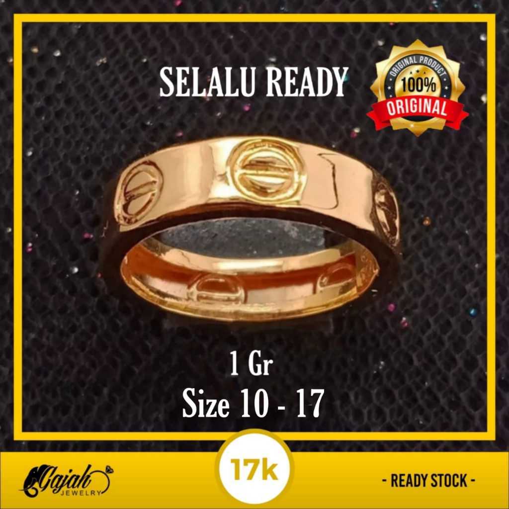 Van Cleef & Arpels Cincin Emas 17 K - 1 gr Kadar