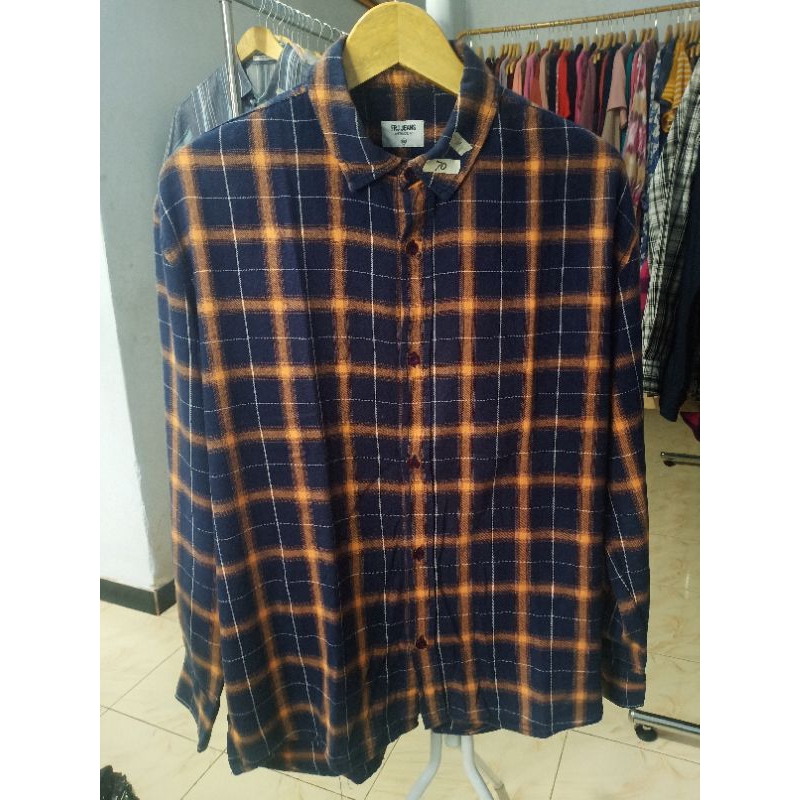 KEMEJA FLANNEL FRJ JEANS | KEMEJA BRAND SECOND