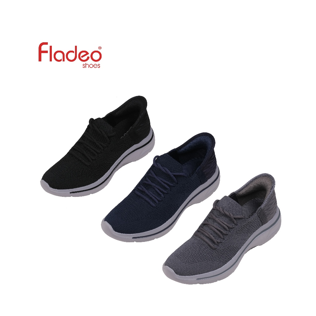 Fladeo B24/MSS203-1RN/Sepatu Sneakers Tali Pria [ Sneakers Shoes ]