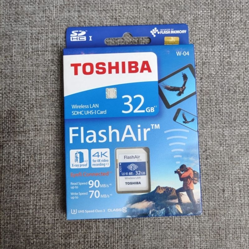 Memory Toshiba Flash Air 32GB SD Card Wifi