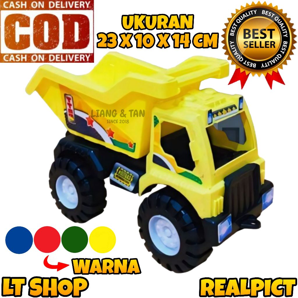 Promo Mainan Anak Mobil Mobilan Truk Truck Angkut Barang Konstruksi Buldozer Sni / Mainan Anak Laki Laki Murah