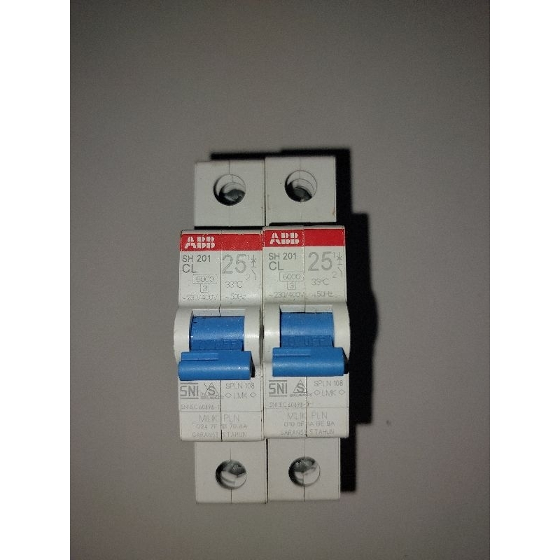 MCB MODIF ABB 2A 4A 6A 10A 16A 25A 35A BARU DAN ORI ASLI PLN 100%