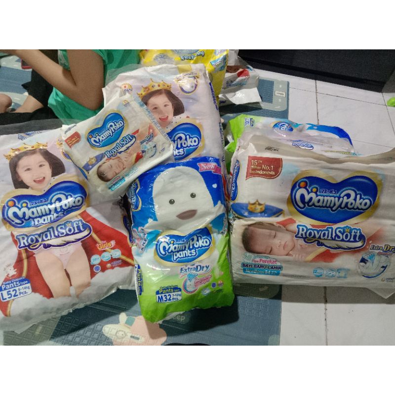 MamyPoko Pants Royal Soft XXL20/M26/NEWBORN 84/S38/S28/L52/XL46/NEWBORN 14  ExtraDry  XL26/L30/M32  