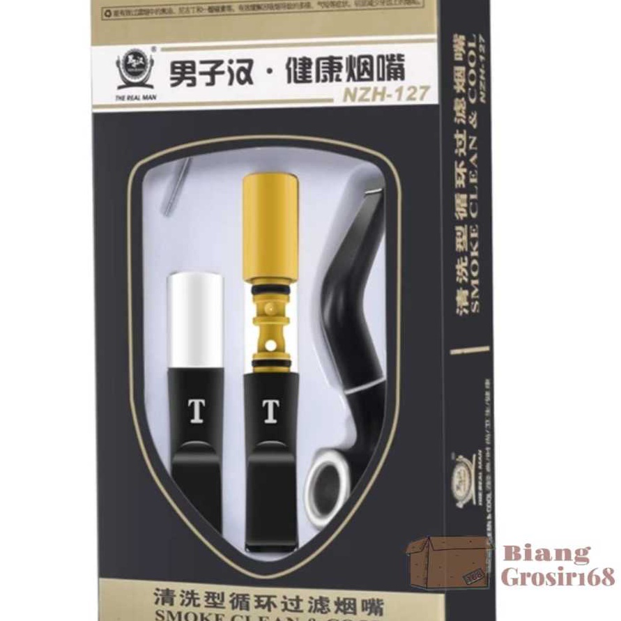 Terlaku NZH 127 Pipa Rko Set NZH 128 Pipa Logam Mouthpiece Filter Pipa Filter