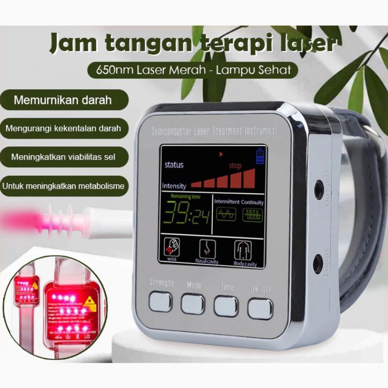 Jam Tangan Terapi Laser 12 Titik Laser Fisioterapi Atasi Stroke Diabetes Dan Jantung