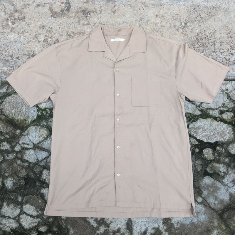 Kemeja ovaldice loop collar basic