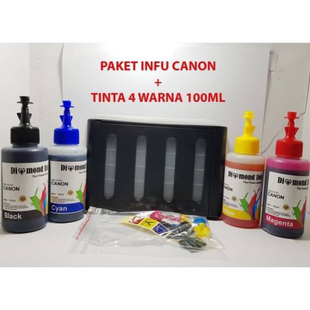 Sale Infus Canon Ip277 Mp287 Mp237 Mp258 Dan Tinta 4 Warna 1ml