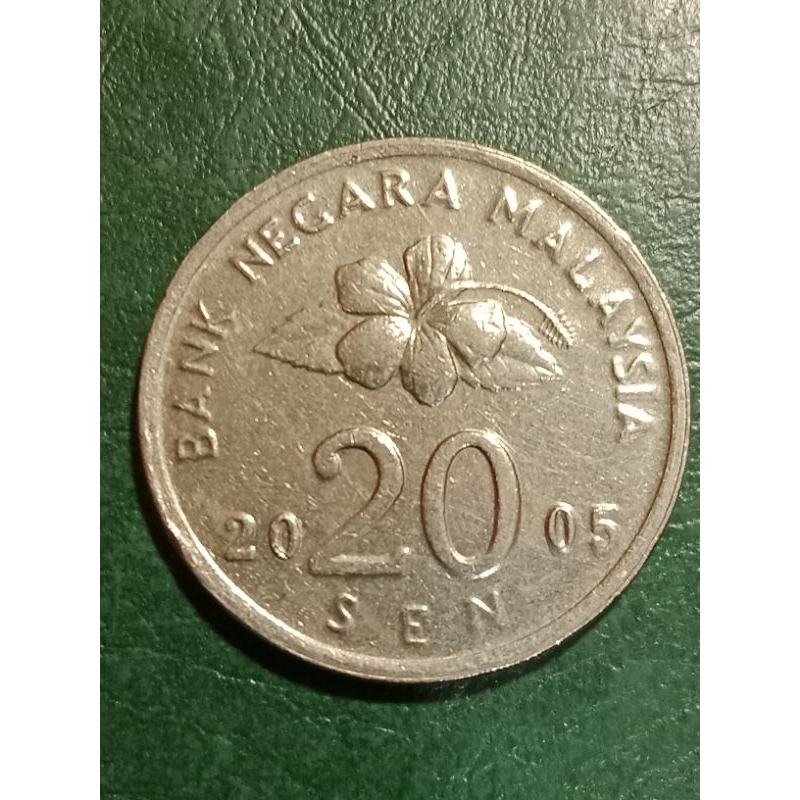 Koin Malaysia 20 Sen Tahun 2000