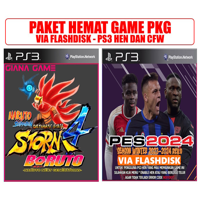 Game ps3 paket naruto + bola terbaru