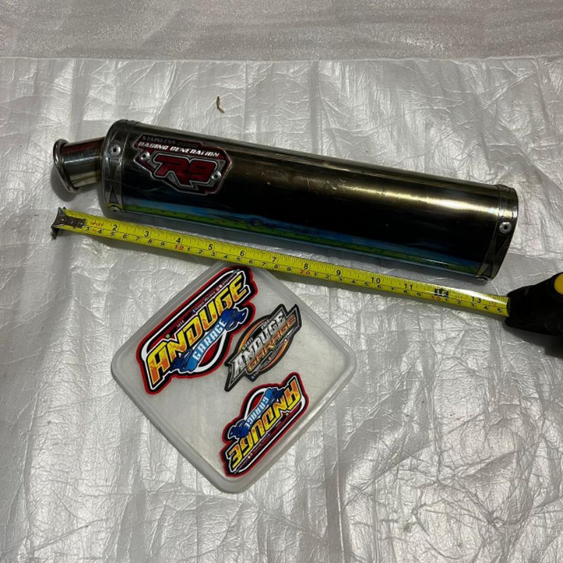 silencer silincer selenser selencer knalpot kenalpot R9 oval racing generation Oryginal second bekas