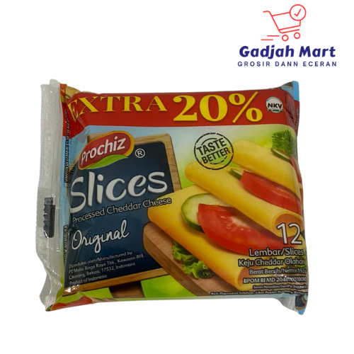 

Prochiz Keju Slice 10 lembar 170Gr