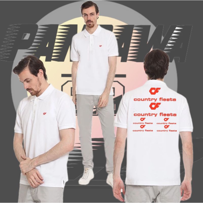 Baju Kaos Kerah Pria. Cf.Country Fiesta. Atasan Model Korean Dan Elastis.